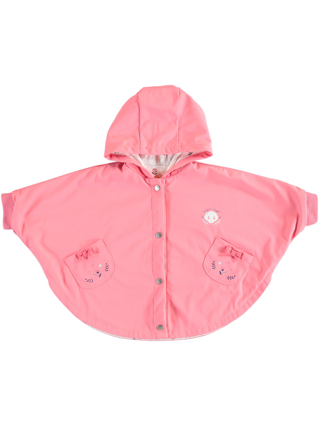 Cape de pluie rose bébé fille