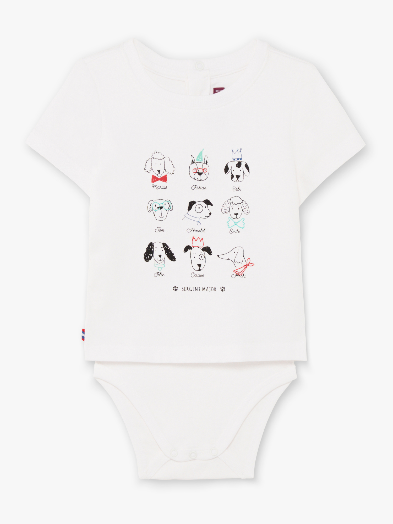 Body T-shirt manches courtes à imprimé fantaisie bébé garçon