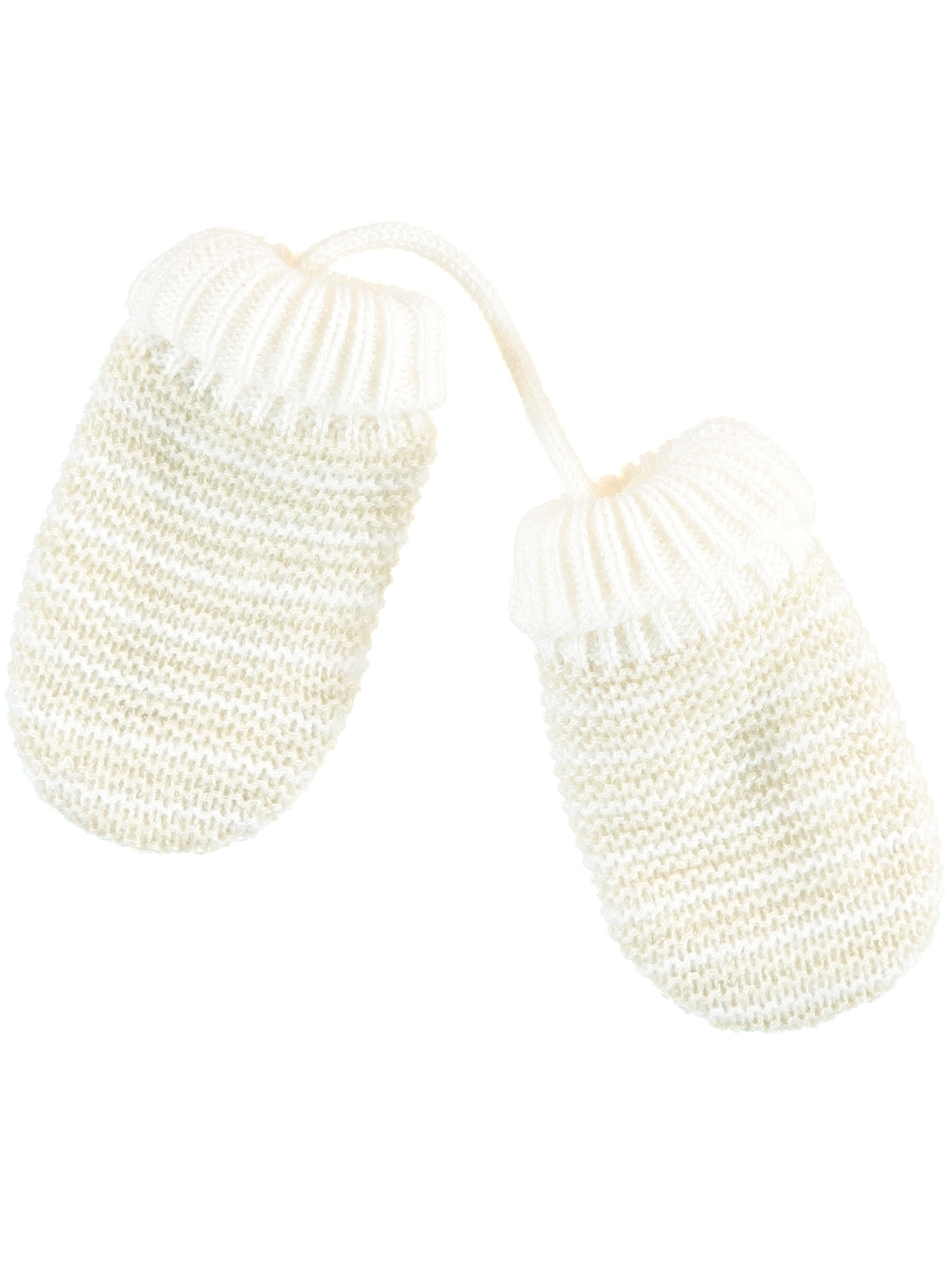Moufles beige point mousse bébé garçon