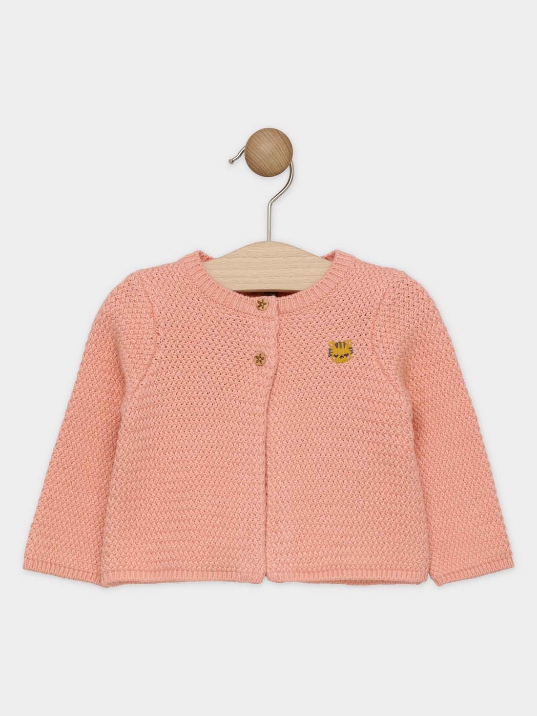 Cardigan rose bébé fille